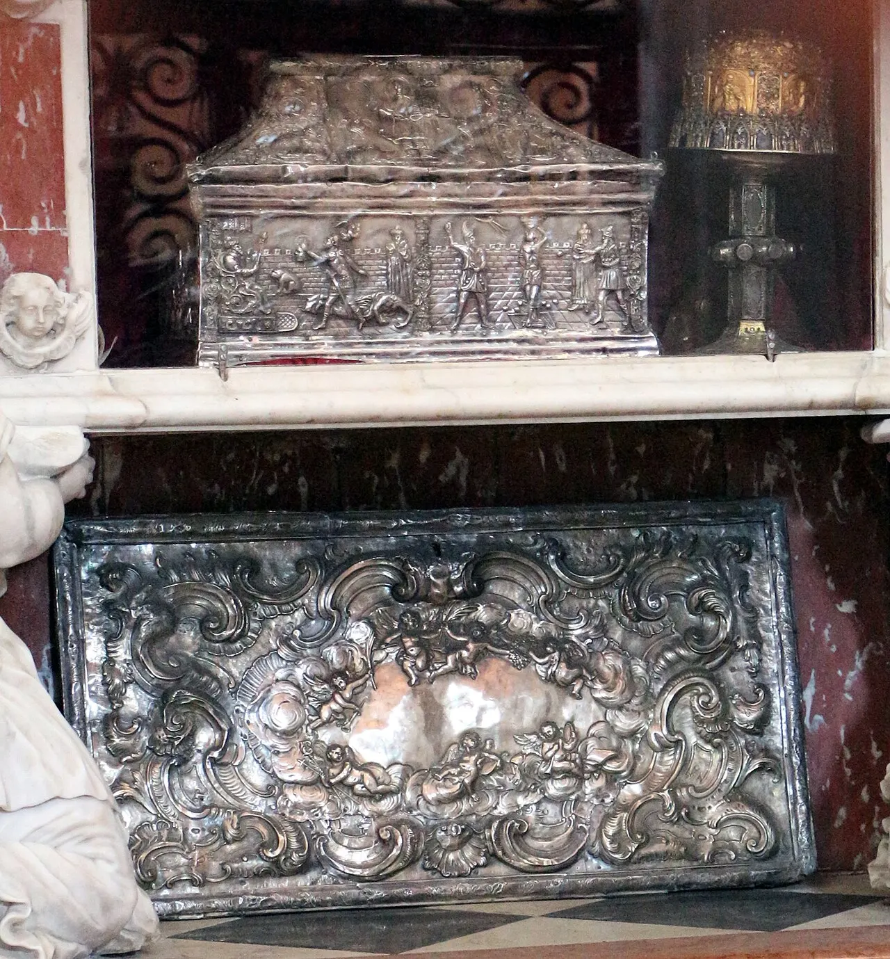 The 15th-century silver reliquary of St Tryphon in Kotor Cathedral's treasury